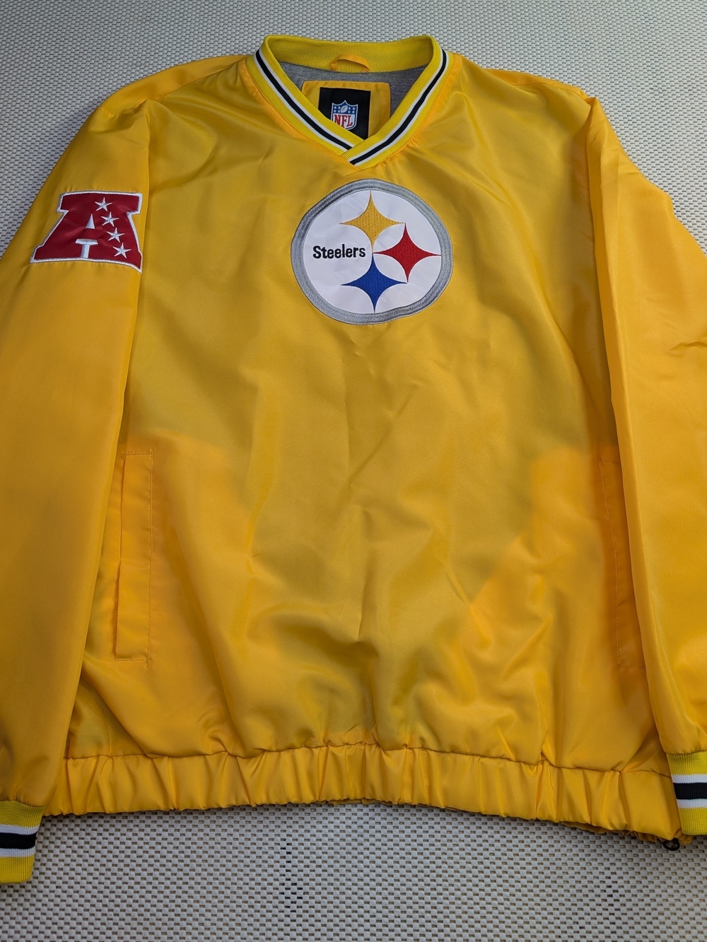 Vintage NFL Men's L Pittsburgh Steelers G-lll Pullover Windbreaker Jacket NWT